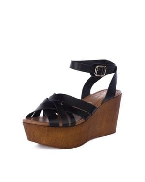 Seychelles High And Low Platform Wedge Sandal - Blue