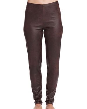 Angel Microfiber Leather Pant - Brown