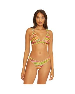 Becca Awaken Callie Bikini Top Ring Halter Swimwear Ddr2819 - Orange