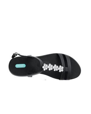 Oka-B Tally Rhinestone Sandal - Black