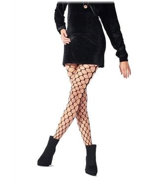 Pretty Polly Very Large Net Tight - Black