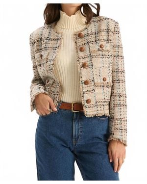 tyler boe Boucle Jacket - Blue