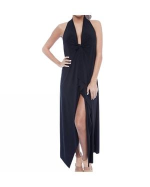 WrapIt by Tish 7-In-1 Long Beach Cover Up Dress - Blue