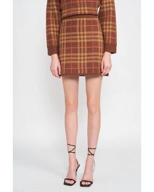 En Saison Brontë Sweater Skirt - Gray