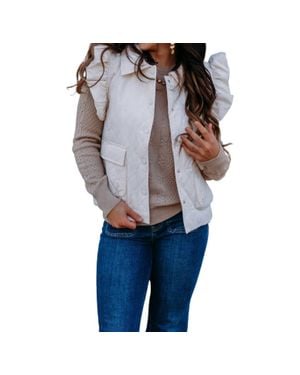 Jodifil Puffer Vest With Bows - Blue