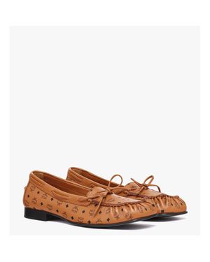 MCM Monogram Moccasin - Brown