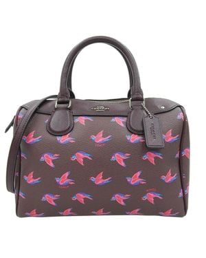 COACH 2Way Mini Boston Bag - Purple