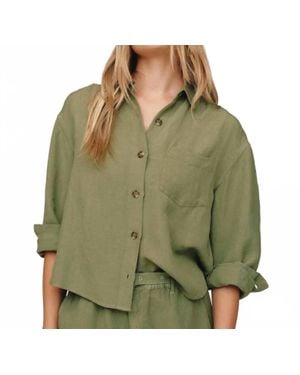 Bella Dahl Boxy Shirt - Green