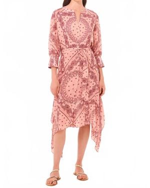 MISA Los Angles Solmaz Midi Dress - Pink