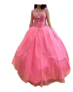 Mary's Bridal Sleeveless Quinceañera Dress - Pink