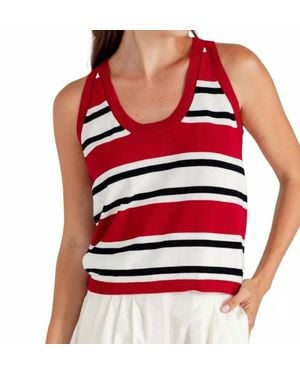 Sundays Americana Knit Lee Tank Top - Red