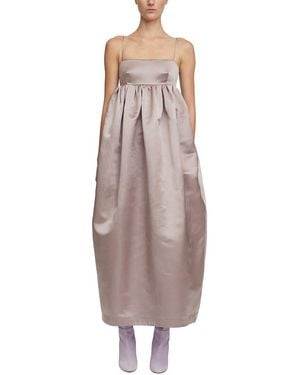 Adam Lippes Silk Liet Gown - Brown