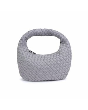 Sol And Selene Dream Small Woven Neoprene Hobo Bag - Gray