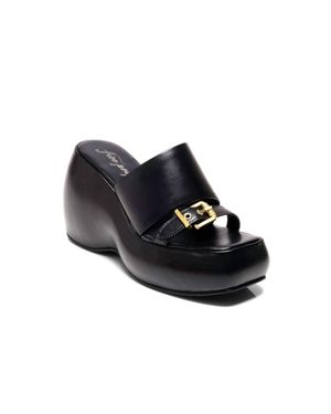 Free People Mila Wedge Sandal - Black