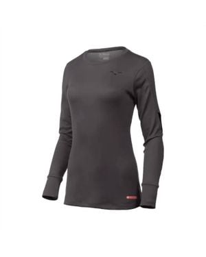 Mizuno Breath Thermo Base Layer Long Sleeve Top - Gray