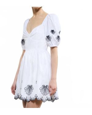 French Connection Cambria Cotton Dress - Blue