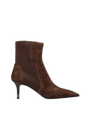 Furla Aria Suede Ankle Boots - Brown