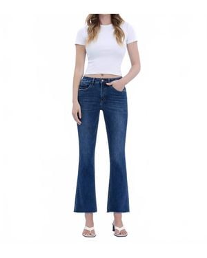 VERVET BY FLYING MONKEY Rhae Lovervet Tummy Control Kick Flare Jeans - Blue
