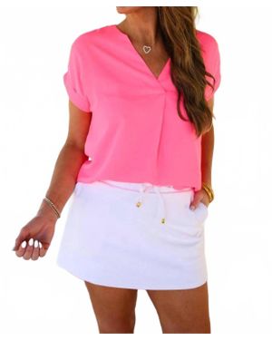 Jess Lea Whitney Woven Blouse - Pink