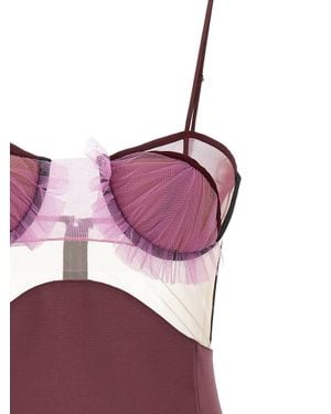 Nensi Dojaka Viscose Short Dress - Purple