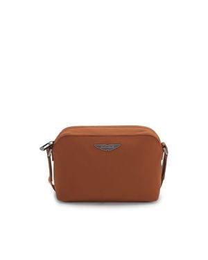BOSS X Aston Martin Crossbody Bag With Special Branding - Brown