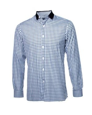 Lanvin Checkered Blouse - Blue