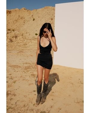 Pcfg Free Heaven Super Mini Skirt - Natural