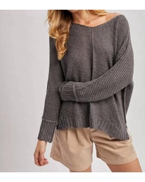 Bluivy Fireside Knit Sweater - Gray