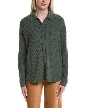 Pj Salvage Campfire Cozy Shirt - Green