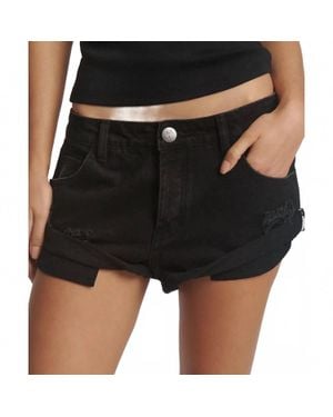 One Teaspoon Bandit Low Waist Short - Black