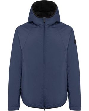 Colmar Deep Quilted Hooded Padded Jacket - Blue