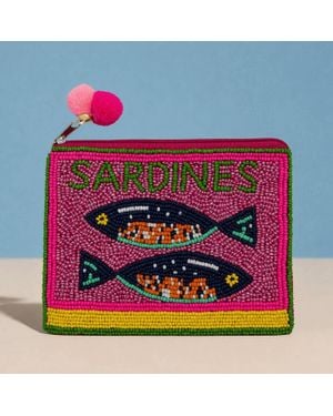 Always Amalfi Sardine Beaded Coin Purse - Pink