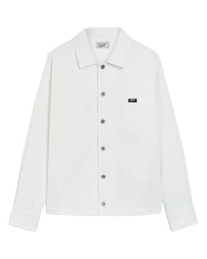 Pence Tommy Button Up Cotton Jacket - White