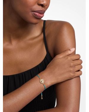 Michael Kors Pavé-Tone Logo Corded Bracelet - Brown