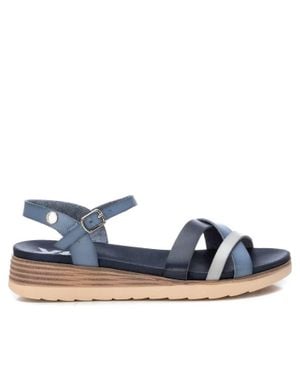 Xti Low Wedge Sandals - Blue
