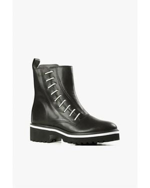 All Black Side Cord Bootie - Black