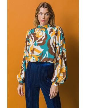 TRUEDAMES Dream On Woven Top - Blue
