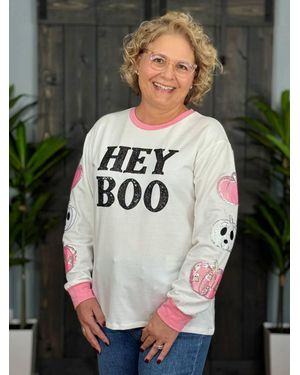 Southern Grace Boo-Tiful Babe Sweatshirt - Gray