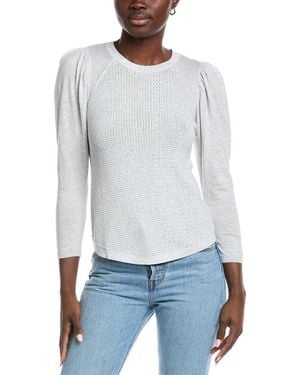 Autumn Cashmere Raglan Thermal Cardigan - White
