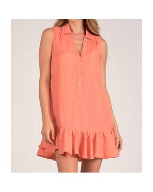 Elan Sleeveless Dress - Orange