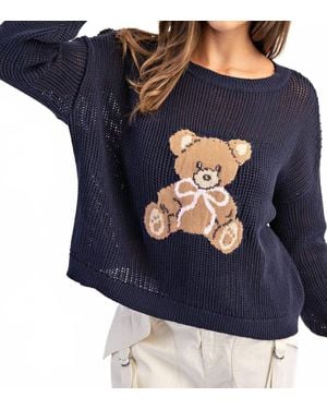 Eesome Bear-Y Good Time Top - Blue