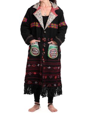 StandAwt Merino Wool Coat - Black