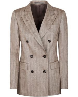 Tagliatore Double-Breasted Tailored Jacket - Natural