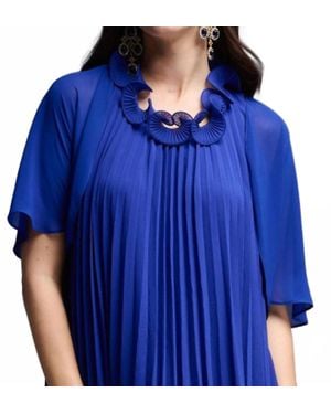 Joseph Ribkoff Chiffon Cape Bolero - Blue