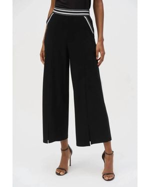 Joseph Ribkoff Silky Knit Culotte Pull-On Pants - Black