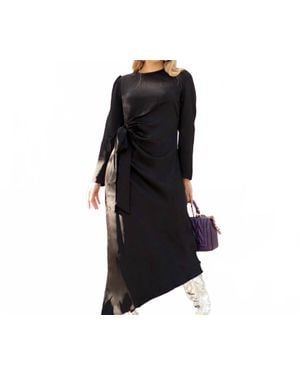 Esteem Couture Ny Tory Asymmetrical Long Dress - Black