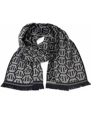 Philipp Plein Logo Scarf - Black