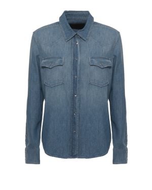 Dondup Denim Button Pockets Shirt - Blue