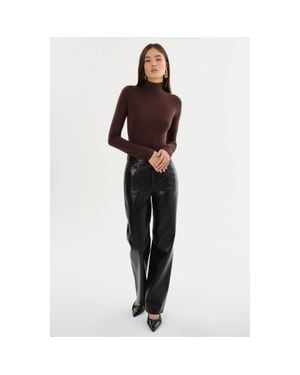 Lamarque Imani Recycled Leather Pants - Black