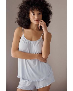 Eberjey Gisele Ruffled Cami Set - Blue